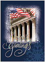 Season's greetings and best wishes for good health, happiness and prosperity in the New Year. Stock Exchange Greetings H5181S-AAA